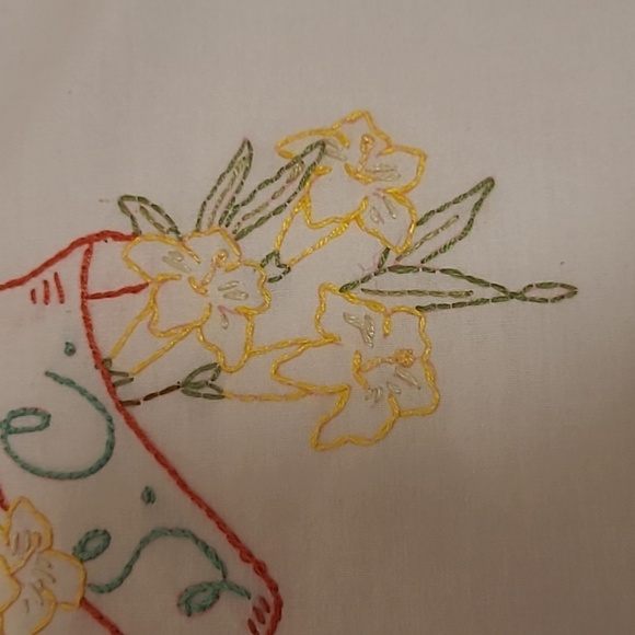 Vintage Hand Stitched South Carolina State Bird & Flower - Picture 10 of 16